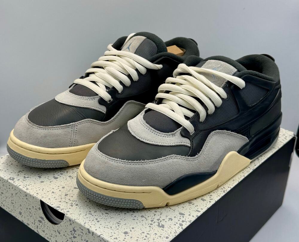 Nike Air Jordan 4 RM AJ4 Iron Grey Chambray Dark Grey FQ7939-002 Sz 12 # 437